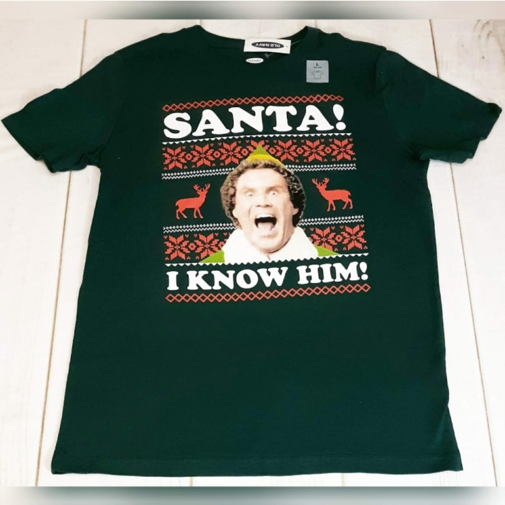 OLD NAVY "Elf" T-Shirts - Kids Sizes 1 Large & 1 Small